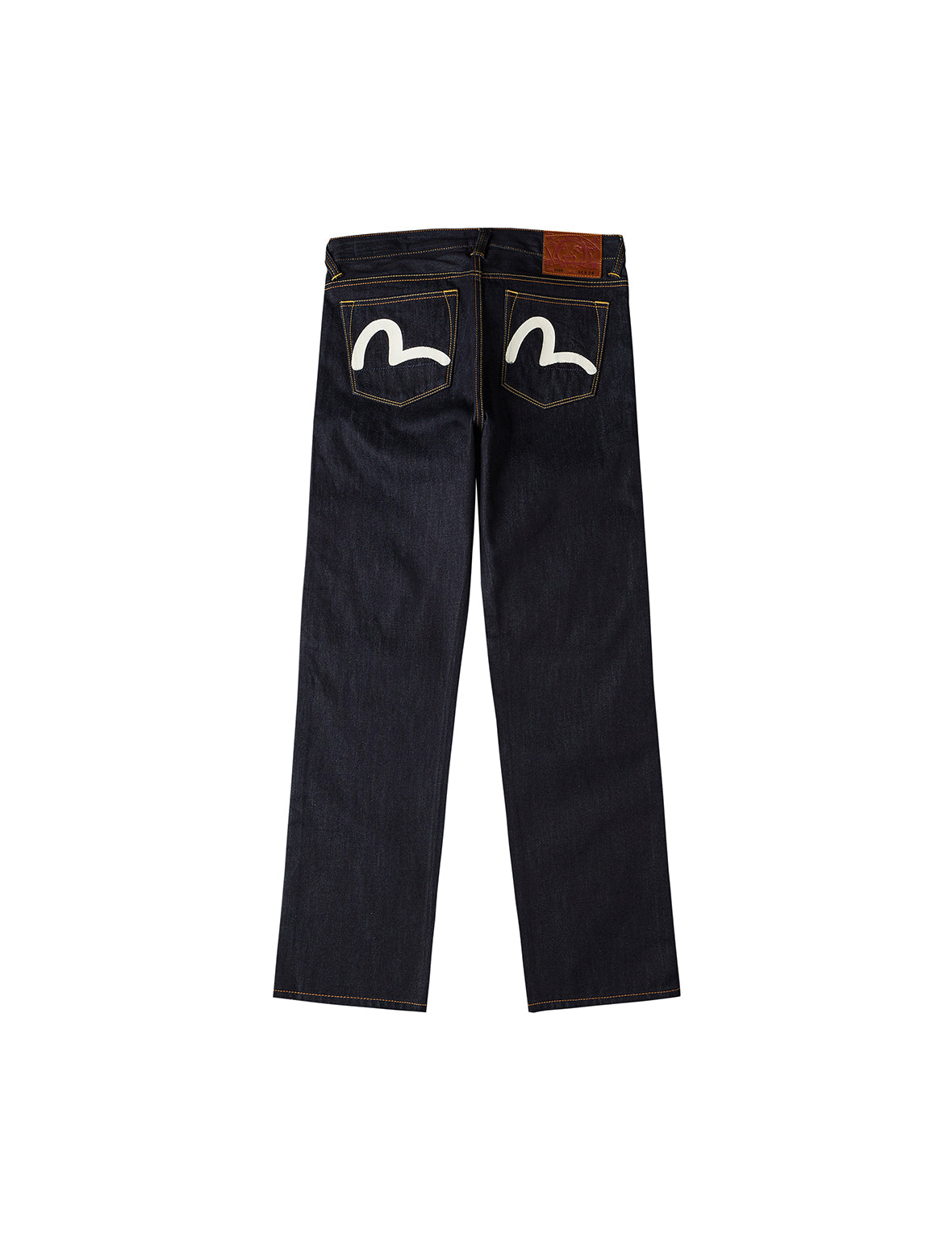 Seagull Print Pockets Regular Fit Jeans #2020